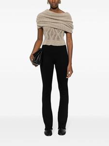 magdabutrym Magda Butrym Flared high waist broek - Zwart