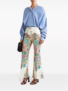 ETRO Broek met bloemenprint - Wit