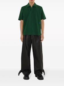 Burberry Katoenen poloshirt met geborduurd logo - Groen