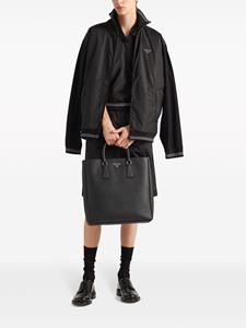 Prada Re-Nylon piqué poloshirt - Zwart