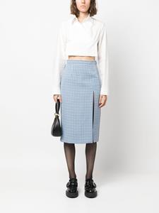 Marni Geruite midi-rok - Blauw
