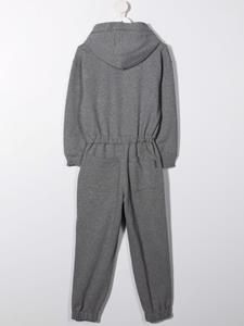 Brunello Cucinelli Kids Jumpsuit met elastische tailleband - Grijs