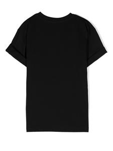 Moschino Kids Teddy Bear-print cotton T-shirt - Zwart