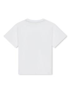 bosskidswear BOSS Kidswear Katoenen T-shirt met logoprint - Wit
