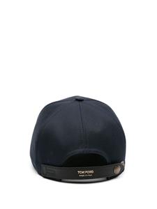 tomford TOM FORD Katoenen pet met geborduurd logo - Blauw