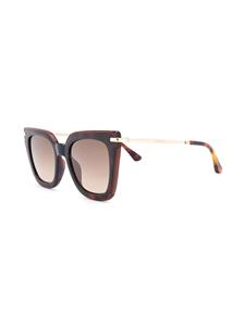 jimmychooeyewear Jimmy Choo Eyewear Ciagras zonnebril met oversized montuur - Bruin