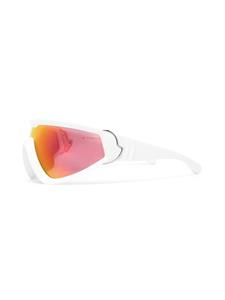 monclereyewear Moncler Eyewear Wrapid zonnebril met oversized montuur - Wit