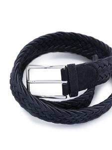 Canali braided suede belt - Blauw