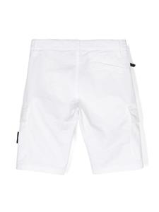 stoneislandjunior Stone Island Junior Shorts met Compass-patch - Wit