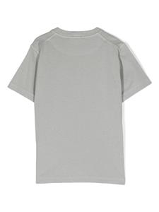 stoneislandjunior Stone Island Junior Katoenen T-shirt met logopatch - Grijs