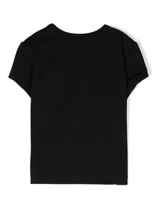 dieselkids Diesel Kids Tangie stretch-katoenen T-shirt - Zwart