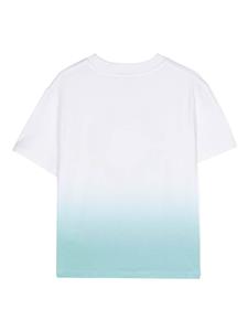 Stella McCartney Kids Ombré katoenen T-shirt - Wit