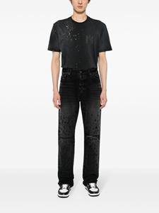 AMIRI Gerafelde straight jeans - Zwart