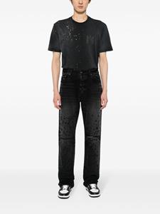 AMIRI distressed straight-leg jeans - Zwart