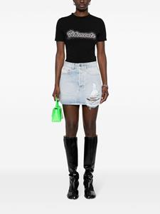 VETEMENTS Gerafelde mini-rok - Blauw