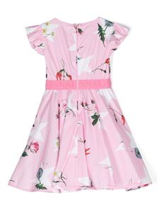 Monnalisa Jurk met bloemenprint - Roze