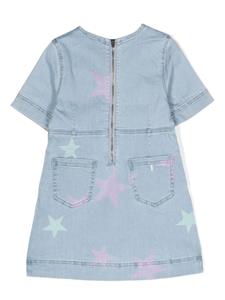 stellamccartneykids Stella McCartney Kids Midi-jurk met sterrenprint - Blauw