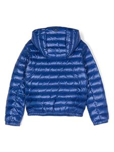 Herno Kids Gewatteerd jack met logoplakkaat - Blauw