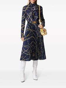 Versace Plooirok met print - Blauw