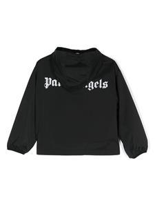 Palm Angels Kids Overlogo hooded jacket - Zwart