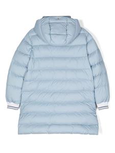 hernokids Herno Kids Gewatteerd jack met logoplakkaat - Blauw
