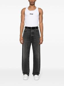 Moschino Tanktop met geborduurd logo - Wit