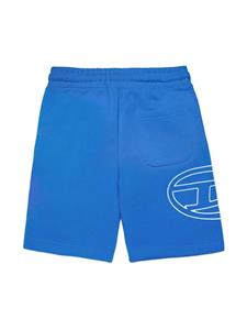 Diesel Kids Oval D cotton shorts - Blauw
