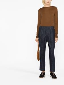 brunellocucinelli Brunello Cucinelli Jeans met elastische taille - Blauw