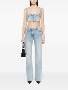 MOSCHINO JEANS Flared jeans met acid-wassing - Blauw