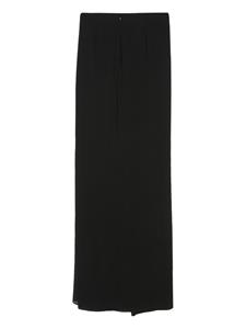 theandamane THE ANDAMANE High waist rok met gedrapeerd detail - Zwart