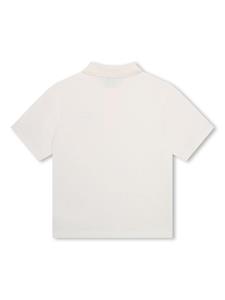 kenzokids Kenzo Kids Piqué poloshirt met logoprint - Wit