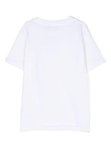 balmainkids Balmain Kids T-shirt met geborduurd logo - Wit