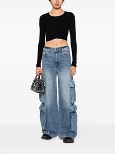 AMIRI Baggy jeans met wijde pijpen - Blauw