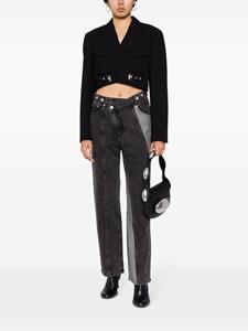 fengchenwang Feng Chen Wang Broek met logopatch - Zwart
