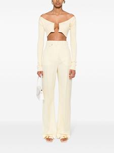Jacquemus Flared broek - Geel