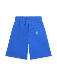 givenchykids Givenchy Kids Trainingsshorts met logoprint - Blauw