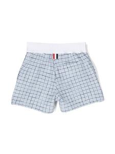 Thom Browne Kids Shorts met logopatch - Blauw