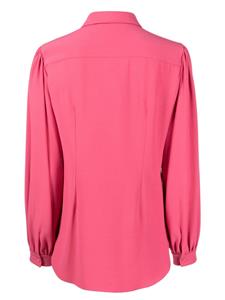 Paule Ka Blouse met geplooid detail en klassieke kraag - Roze