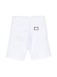dolce&gabbanakids Dolce & Gabbana Kids Shorts met logoplakkaat - Wit