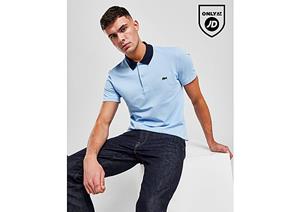 Lacoste Contrast Collar Polo Shirt - Blue- Heren