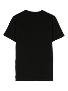 stoneislandjunior Stone Island Junior T-shirt met Compass-logopatch - Zwart