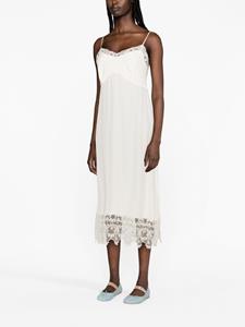 Simone Rocha Onderjurk met kant - Beige