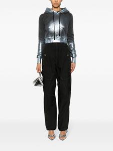 Diesel Cropped hoodie - Blauw