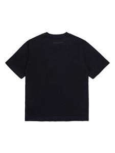mm6maisonmargielakids MM6 Maison Margiela Kids Katoenen T-shirt met logopatch - Zwart