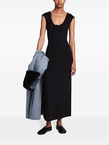 proenzaschoulerwhitelabel Proenza Schouler White Label Gesmockte midi-jurk - Zwart