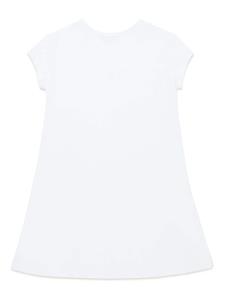dieselkids Diesel Kids Jurk met geborduurd logo - Wit