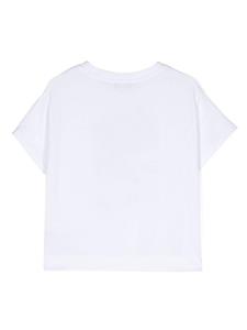 Monnalisa T-shirt met stras - Wit