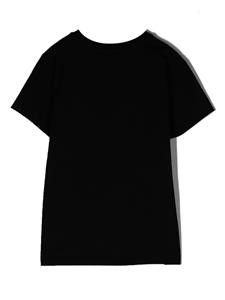 moschinokids Moschino Kids T-shirt met geborduurd logo - Zwart