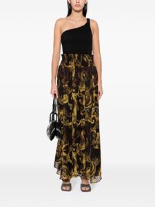 Versace Jeans Couture Watercolour Couture long skirt - Zwart