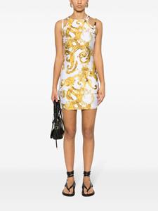 Versace Jeans Couture Watercolour Couture-print minidress - Wit